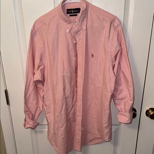 Men’s Polo by Ralph Lauren Sz 16.5/34 Light Pink Button Down Shirt